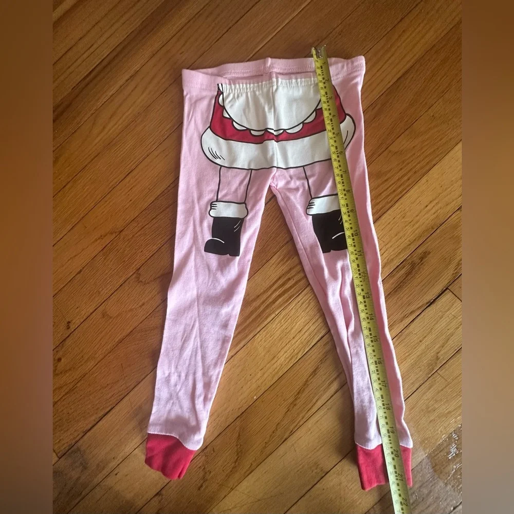 Carter's Girl’s 3T Pink Mrs. Claus w. Cookies Kids 2-Piece ChristmasPajama Set.